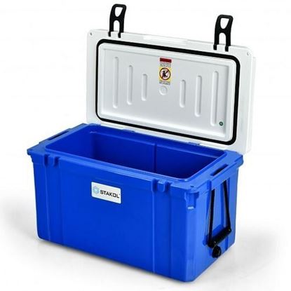 Picture of 58 Quart Leak-Proof Portable Cooler  Ice Box for Camping-Blue