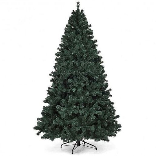 Picture of 7.5 Feet Pre-Lit Artificial Spruce Christmas Tree with 550 Multicolor Lights for Festival