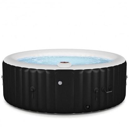 Foto de Goplus Portable Inflatable Bubble Massage Spa-Black