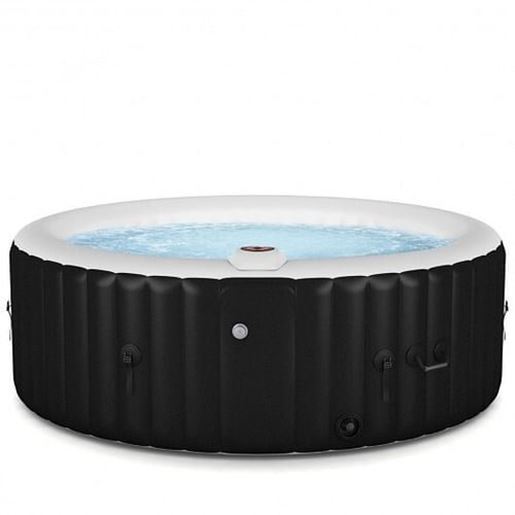 Foto de Goplus Portable Inflatable Bubble Massage Spa-Black