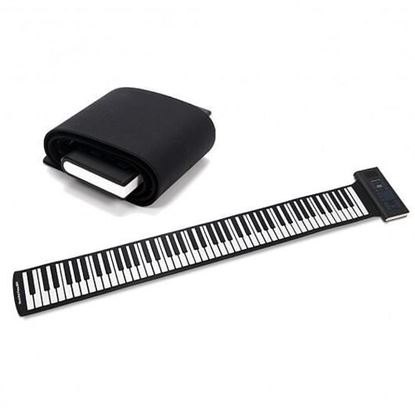 Picture of Rechargeable 88 Keys Electronic Roll up Piano with Pedal