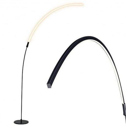 Picture of LED Arc Floor Lamp with 3 Brightness Levels-Black