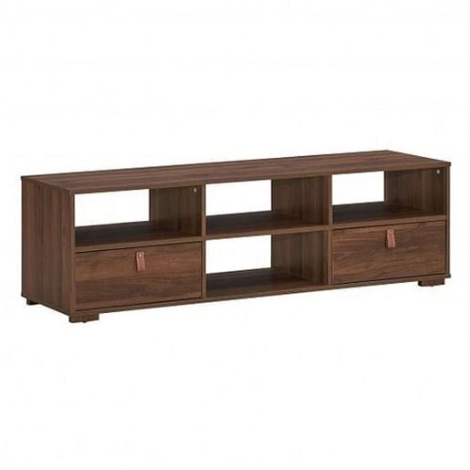 Picture of TV Stand Entertainment Media Center Console for TV's up to 60 Inch with Drawers Walnut-Walnut