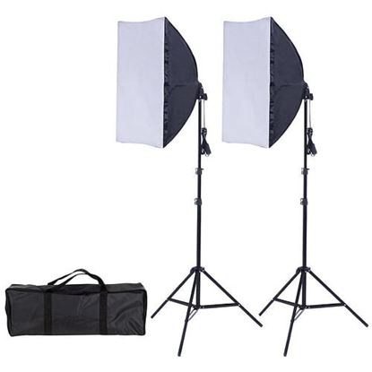 Picture of 2 x 85W Continuous Bulb Light Softbox Photography Lighting Kit