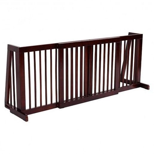 Picture of Folding Adjustable Free Standing 3 Panel Wood Fence