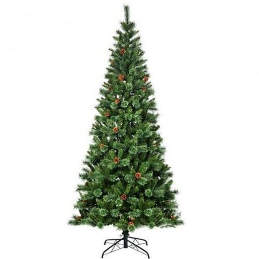 Picture of 8 Feet Premium Hinged Artificial Christmas Tree Pine Needles