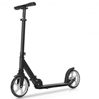 Picture of Lightweight Folding Kick Scooter with Strap and 8" Wheel-Black