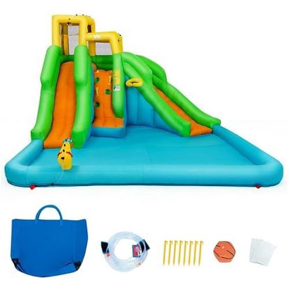 Picture of Inflatable Water Park Bounce House with Climbing Wall without Blower