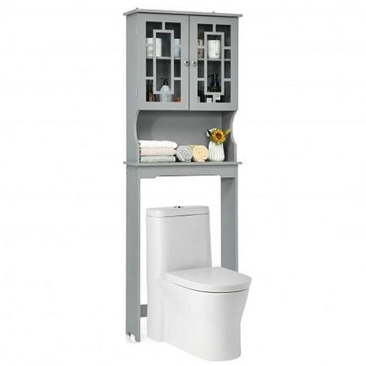 Picture of Bathroom Spacesaver Over the Toilet Door Storage Cabinet