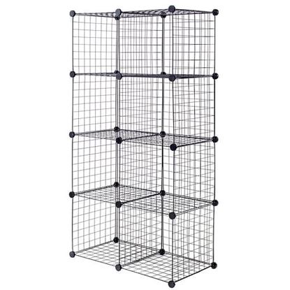 Picture of DIY 8 Cube Grid Wire Cube Shelves