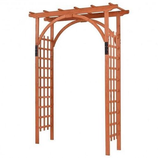 Foto de Garden Archway Arch Lattice Trellis Pergola for Climbing Plants and Outdoor Wedding Bridal Decor