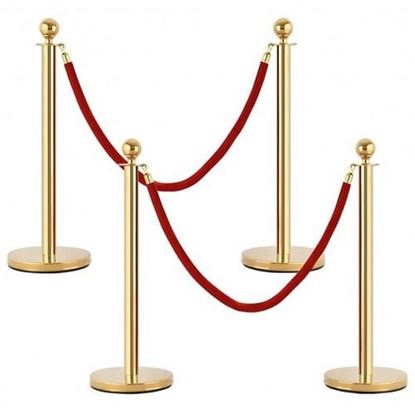 Picture of 4 pcs Stanchion Posts Queue Pole