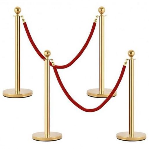 Picture of 4 pcs Stanchion Posts Queue Pole