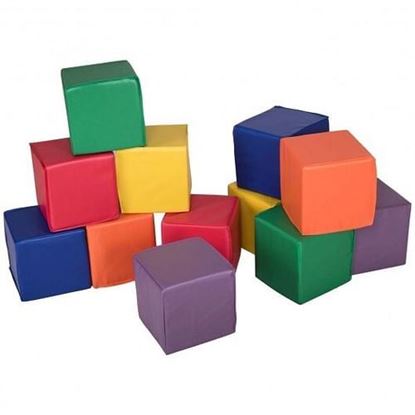 Picture of 12 Pieces 8 Inch PU Foam Big Building Blocks for Kids