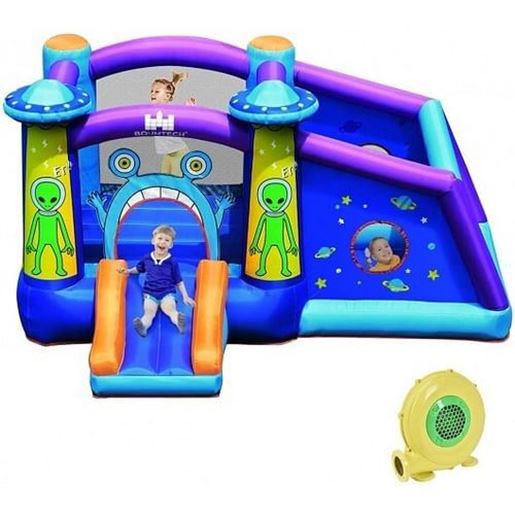 Picture of Inflatable Alien Style Kids Bouncy Castle with 480W Air Blower