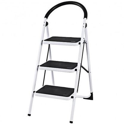 Picture of Heavy Duty Industrial Lightweight Folding Stool 3 Step Ladder