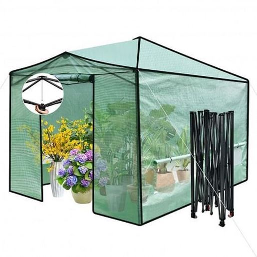 Picture of 9 x 12 Feet Portable Folding Pop-up Greenhouse with Windows