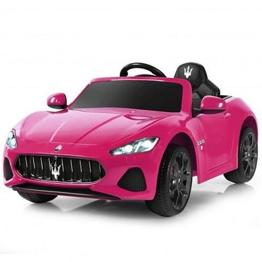 Picture of 12V Kids Ride On Car Licensed Maserati GranCabrio with Remote Control-Pink