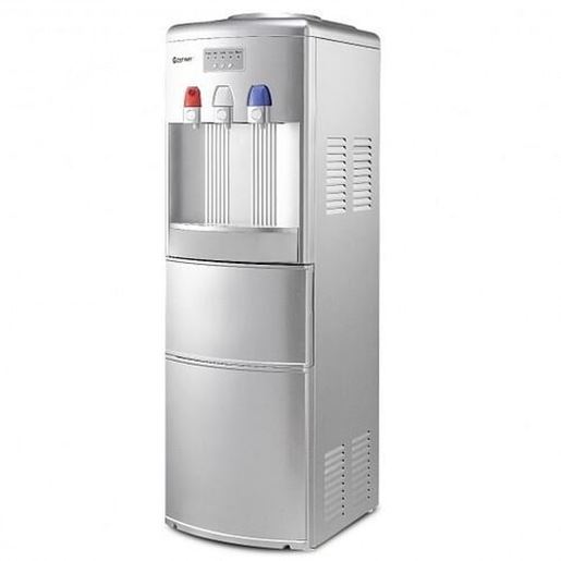 Picture of Top Loading Water Dispenser with Built-In Ice Maker Machine-Silver