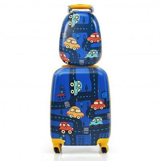 Picture of 2 Pieces Kids Luggage Set with Backpack and Suitcase for Travel