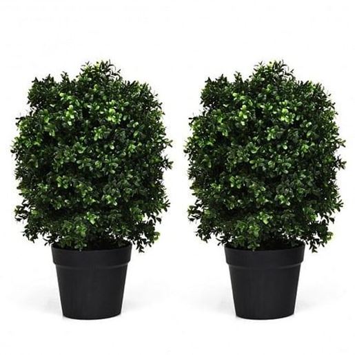 Picture of 2 Pieces 24 Inch Artificial Decoration Boxwood Topiary Ball Tree