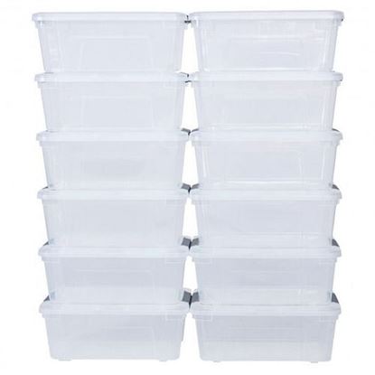 Picture of Sturdy Plastic Latch Stack Storage Tubs Box