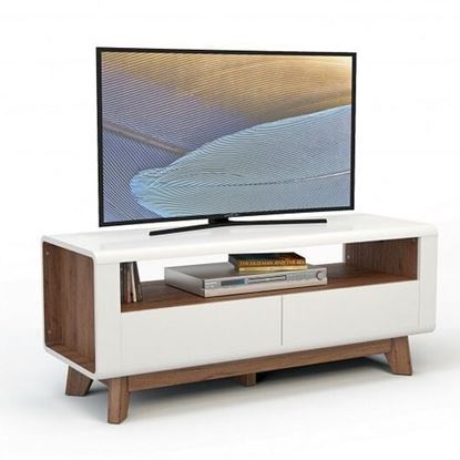 Picture of Entertainment Center with 2 Pull-Out Drawers and Open Compartment