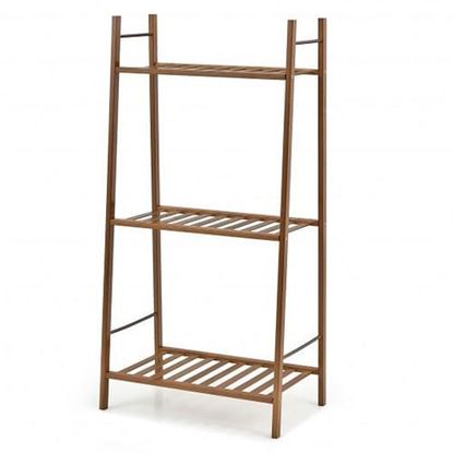 Picture of 3 Tiers Vertical Bamboo Plant Stand-Brown