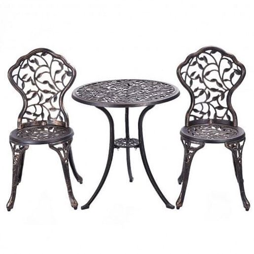 Picture of 3 Pcs Cast Aluminum Bistro Set