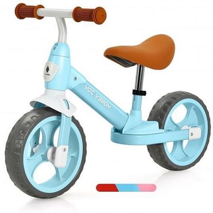 Picture of Kids Balance Training Bicycle with Adjustable Handlebar and Seat-Blue