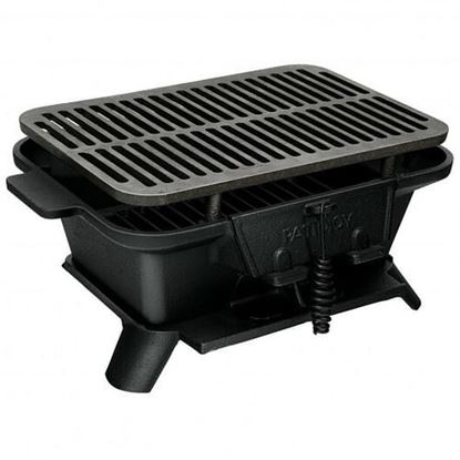 Picture of Heavy Duty Cast Iron Tabletop BBQ Grill Stove for Camping Picnic