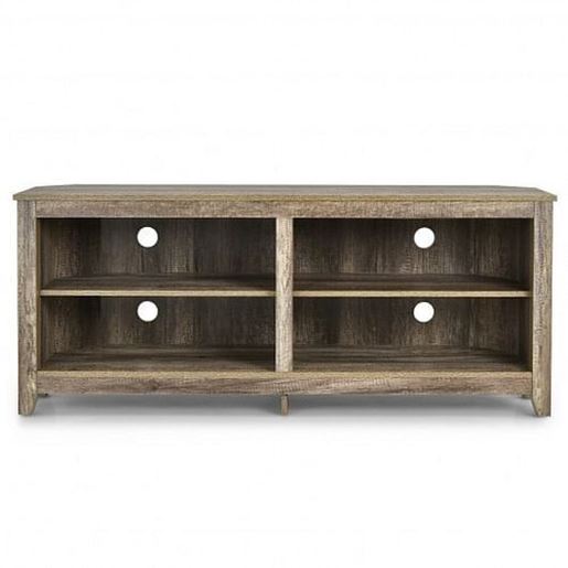 Picture of 4 Cubby Entertainment Media Console with Shelves