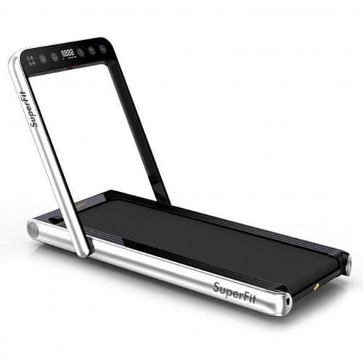 Picture of 4.75HP 2 In 1 Folding Treadmill with Remote APP Control-Silver