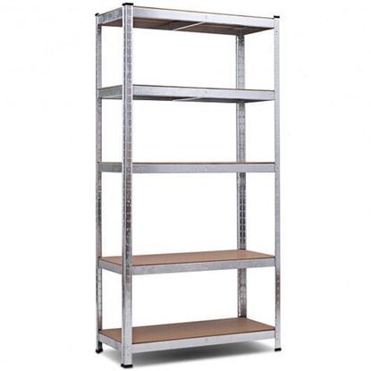 Picture of 72" Storage Shelf Steel Metal 5 Levels Adjustable Shelves-Navy