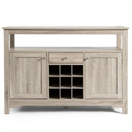 Picture of Buffet Server Sideboard Wine Cabinet Console-Gray