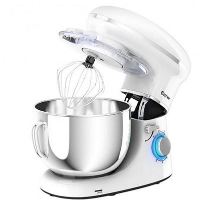 Picture of 6.3 Quart Tilt-Head Food Stand Mixer 6 Speed 660W-White - Color: White