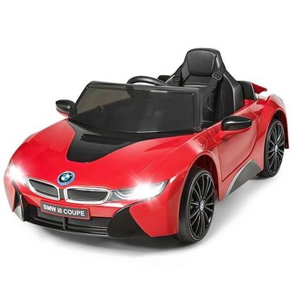 Picture of 12V Licensed BMW Kids Ride On Car with Remote Control-Red - Color: Red