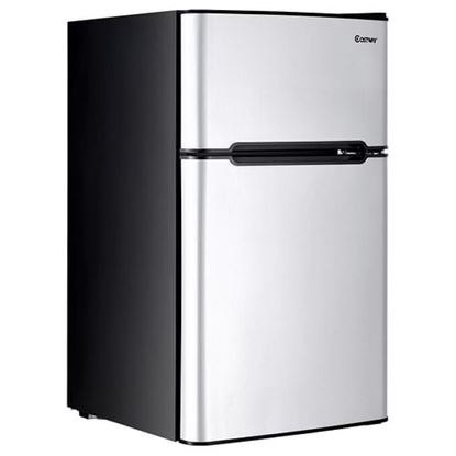 Picture of 3.2 cu ft. Compact Stainless Steel Refrigerator-Gray - Color: Gray