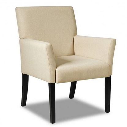 Picture of Executive Guest Chair Reception Waiting Room Arm Chair-Beige - Color: Beige