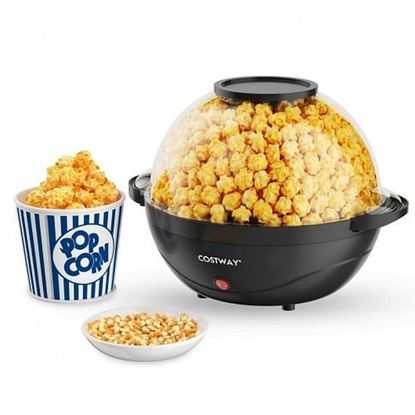 Foto de 6QT Stirring Popcorn Popper Maker with Nonstick Plate-Black - Color: Black