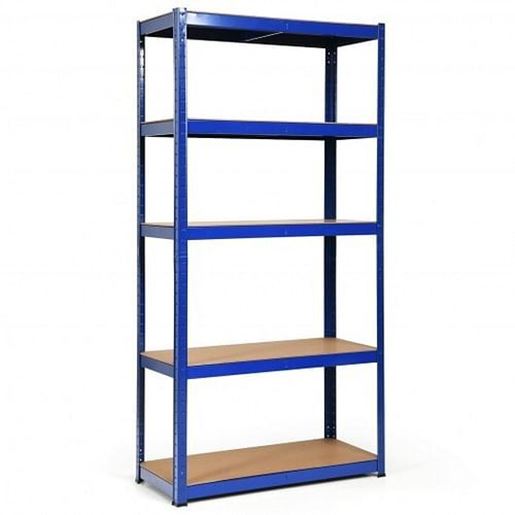 Picture of 72" Storage Shelf Steel Metal 5 Levels Adjustable Shelves-Navy - Color: Navy