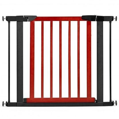 Picture of Extendable Safety Gate for Baby and Pet-Red - Color: Red