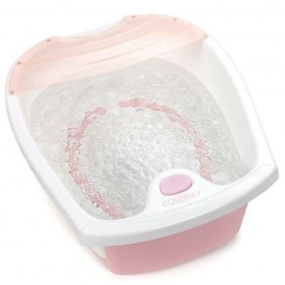 Picture of Foot Spa Bath with Bubble Massage-Pink - Color: Pink