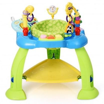 Picture of 2-in-1 Baby Jumperoo Adjustable Sit-to-stand Activity Center-Green - Color: Green