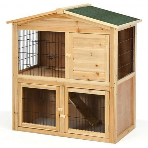 Picture of 35 Inch Wooden Chicken Coop with Ramp