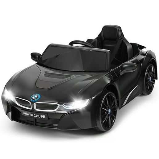 Picture of 12V Licensed BMW Kids Ride On Car with Remote Control-Black - Color: Black