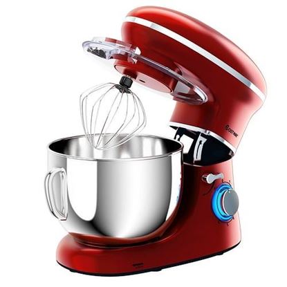 Picture of 6.3 Quart Tilt-Head Food Stand Mixer 6 Speed 660W-Red - Color: Red