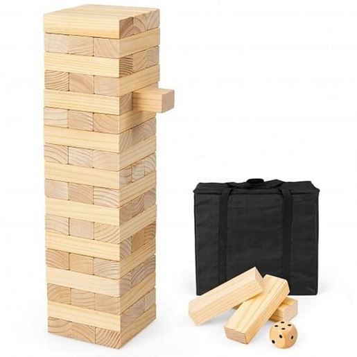 Picture of 54 PCS Tumbling Timber Toy with Carrying Bag