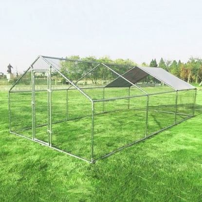 Picture of Large Walk in Shade Cage Chicken Coop with Roof Cover-20' - Size: 20'