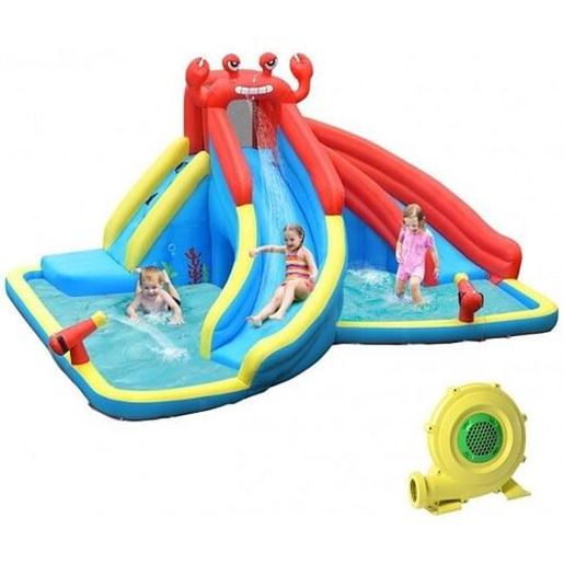 Picture of Inflatable Water Slide Bounce House with Water Cannon and Air Blower